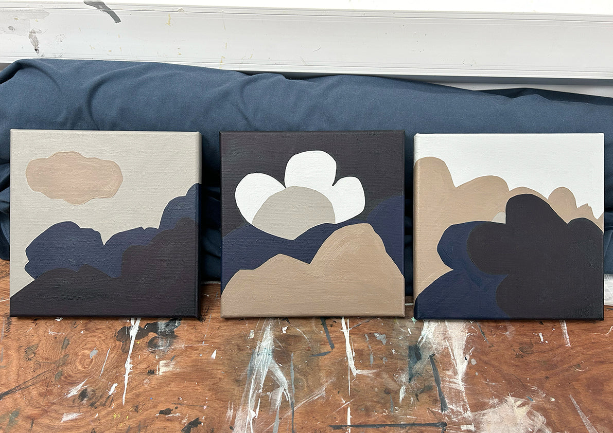 'Flower Cloud' Oil and acrylic painting on linen