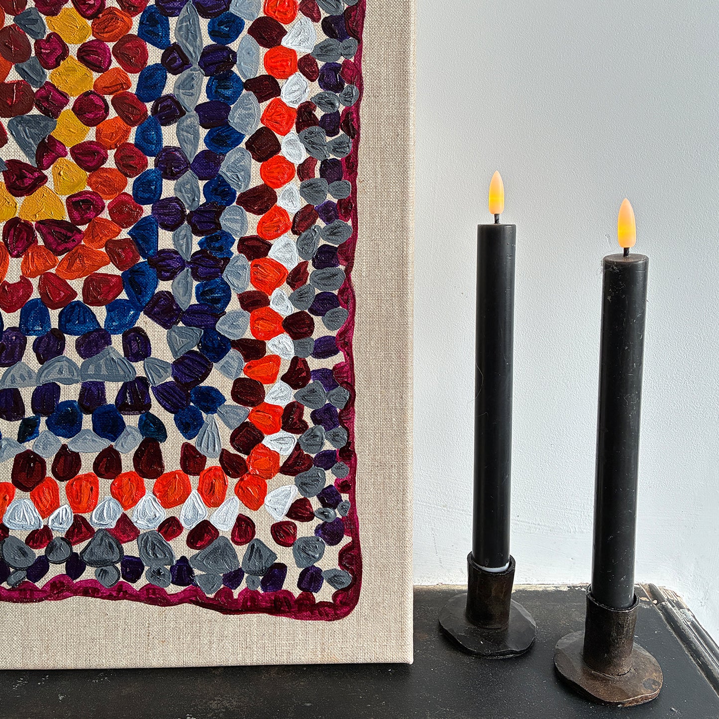 'Crochet blanket' Oil painting on linen
