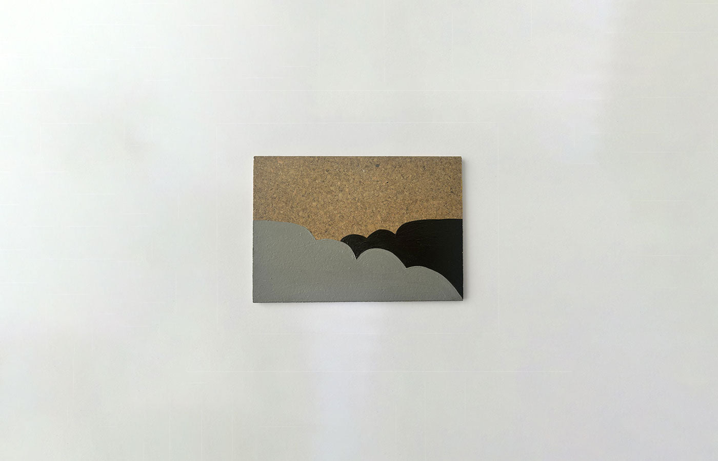 'Cloud shadow' Oil painting on cork