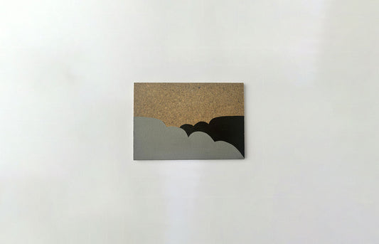 'Cloud shadow' Oil painting on cork
