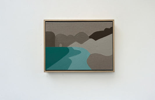 'Durdle Dor and the Imaginary Med' Oil painting on linen