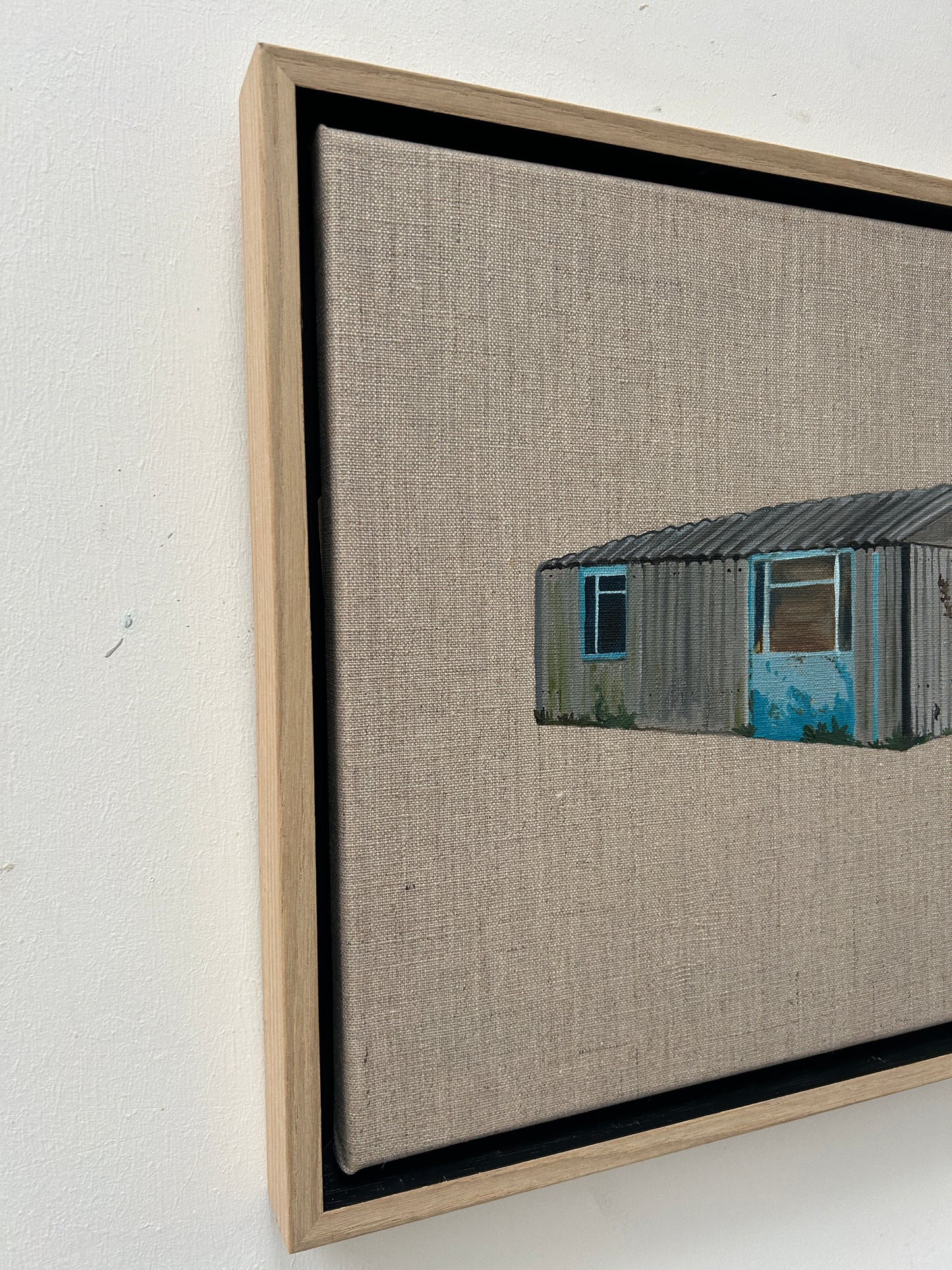 'Double Garage' Oil painting on Linen