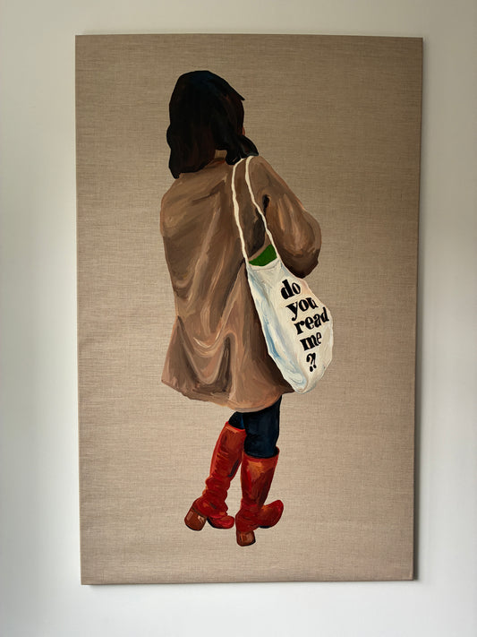 Do you read me? Oil Painting on Linen