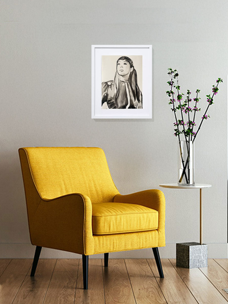 'Judy Wong' Ink painting on paper