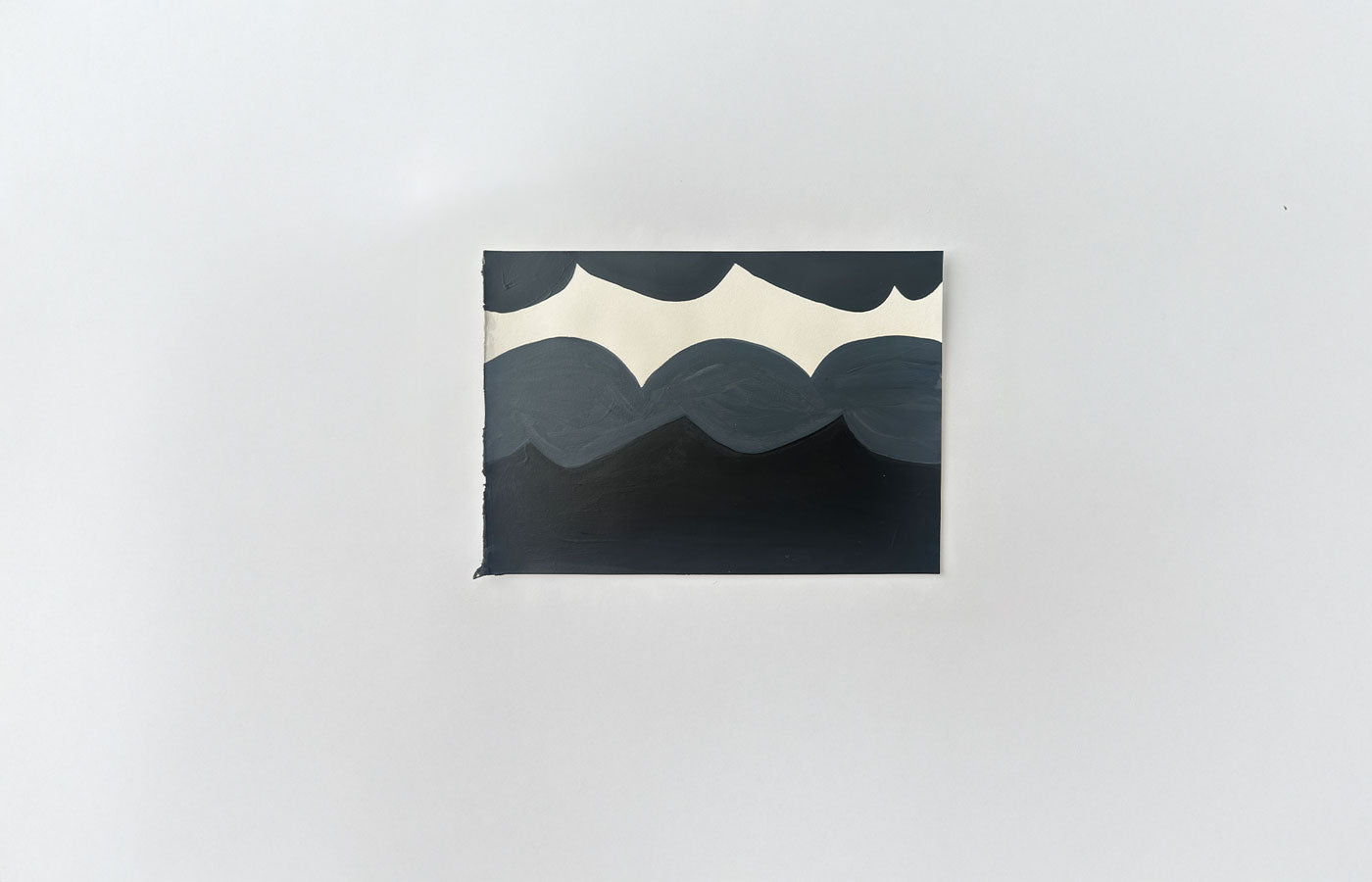 'La Mer II' Oil and acrylic painting on paper