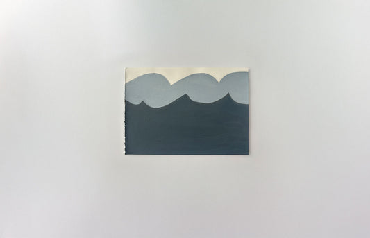 'La Mer' Oil and acrylic painting on paper