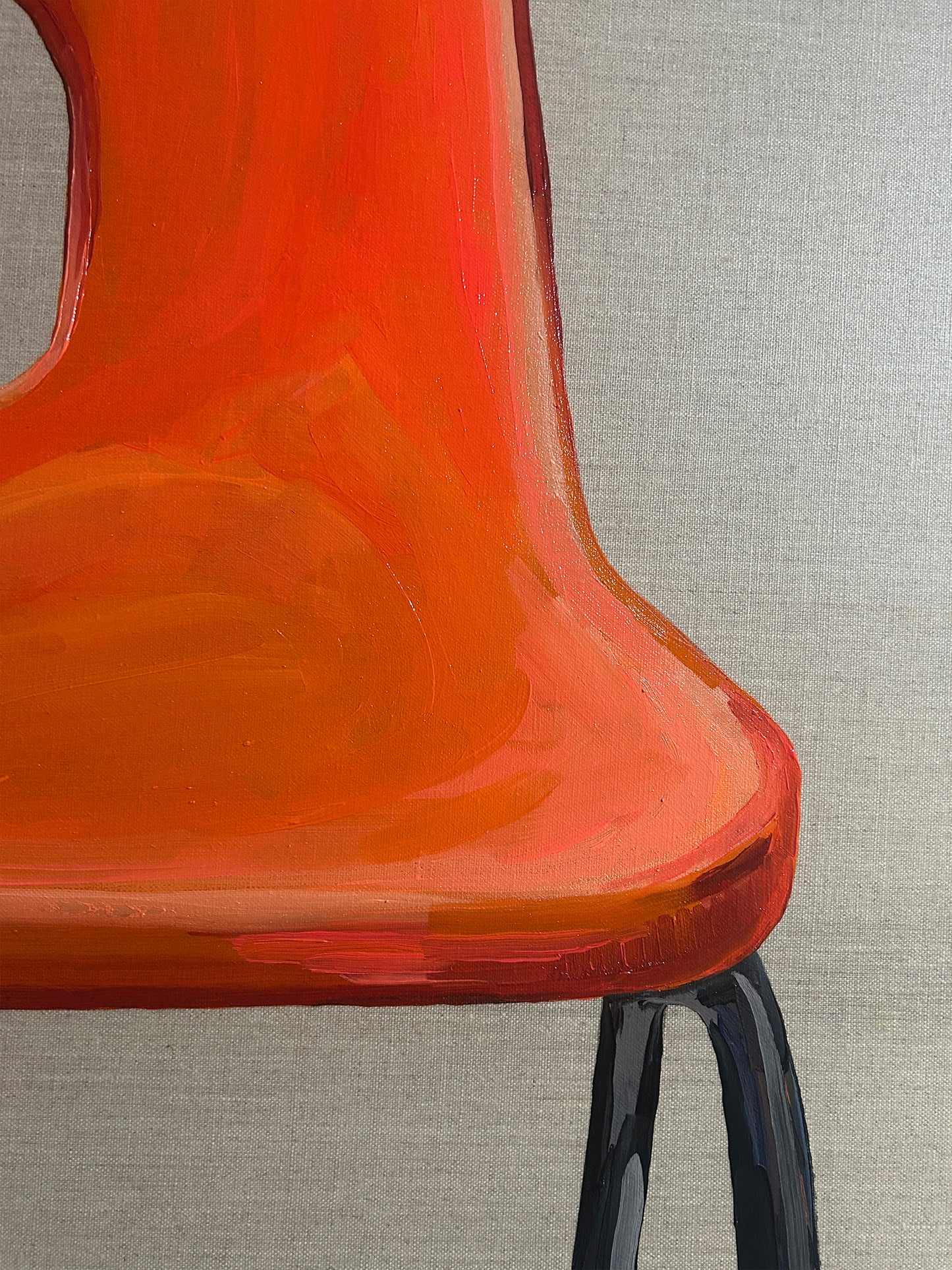 'Robin Day chair' Oil painting on linen