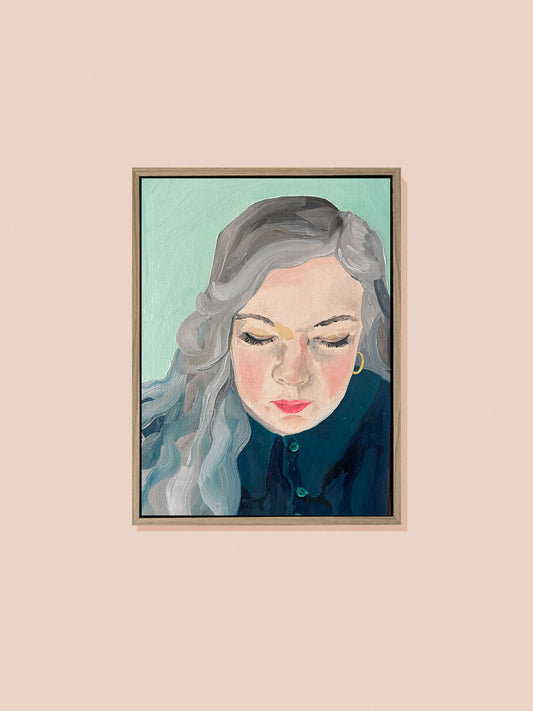 'A quiet moment' Oil painting on board