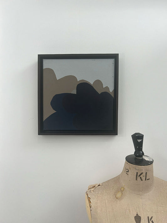 'Cloudy Hills' Oil and acrylic painting on linen
