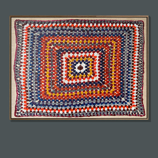 'Crochet blanket' Oil painting on linen