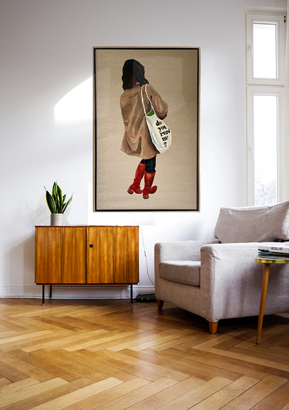 Do you read me? Oil Painting on Linen