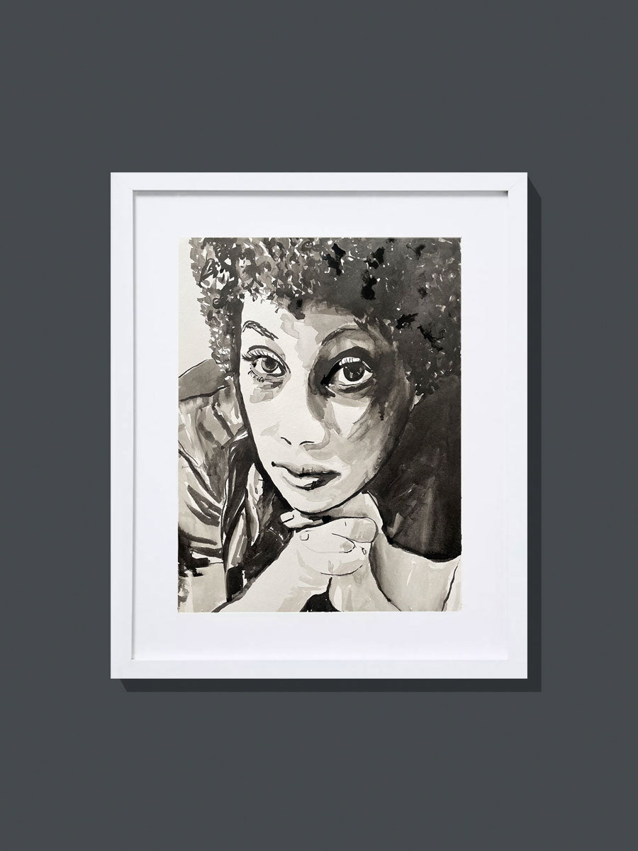 'Emmaretta Marks' Ink painting on paper