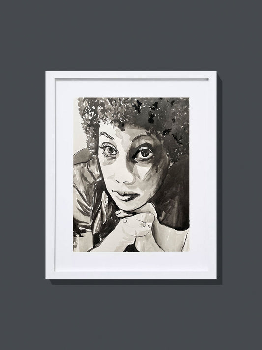 'Emmaretta Marks' Ink painting on paper