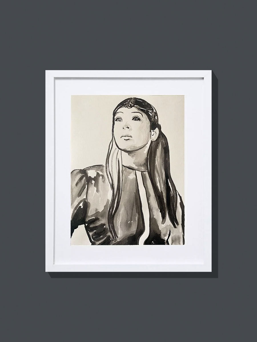 'Judy Wong' Ink painting on paper