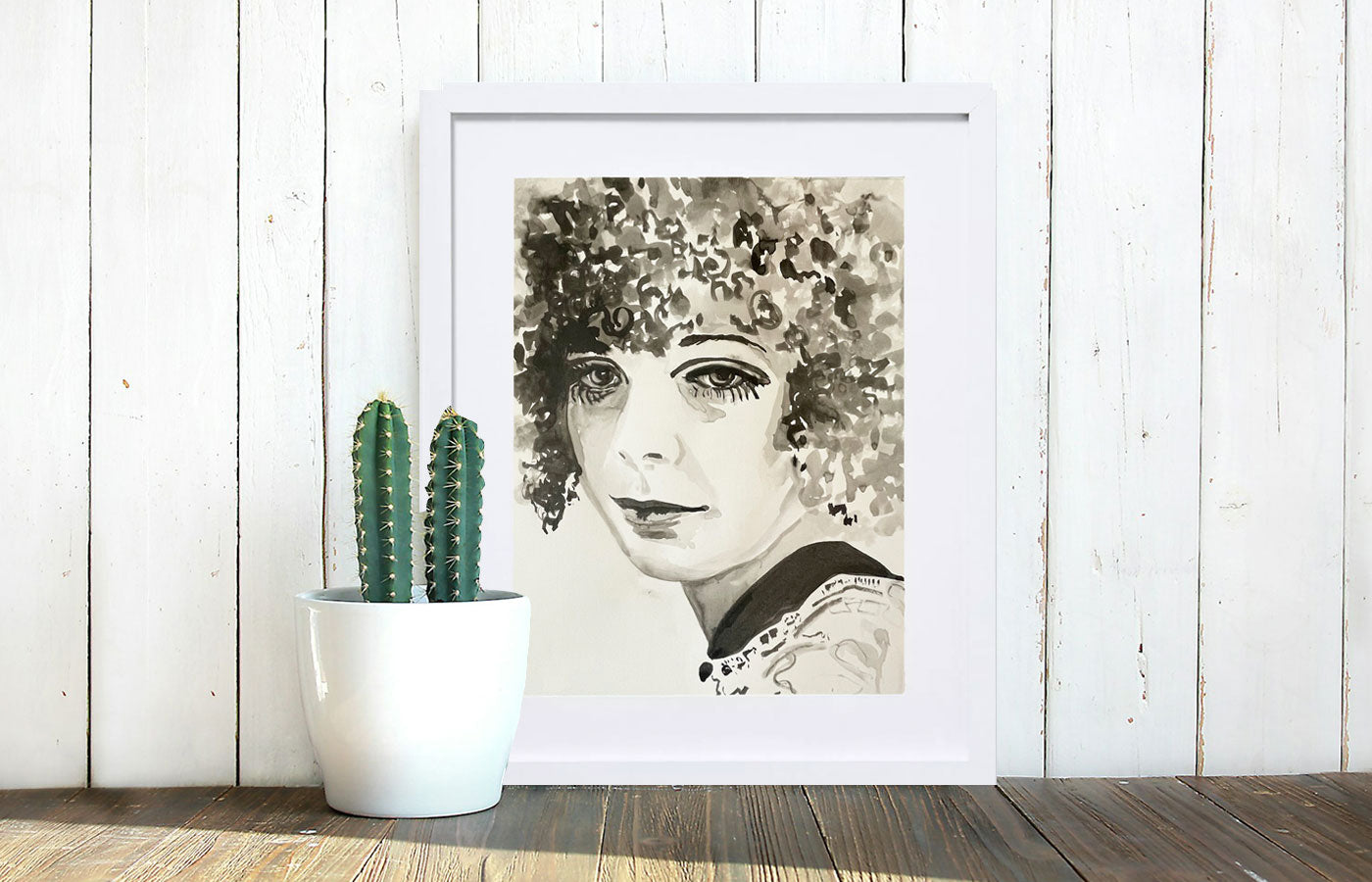 'Karen Seltenrich' Ink painting on paper