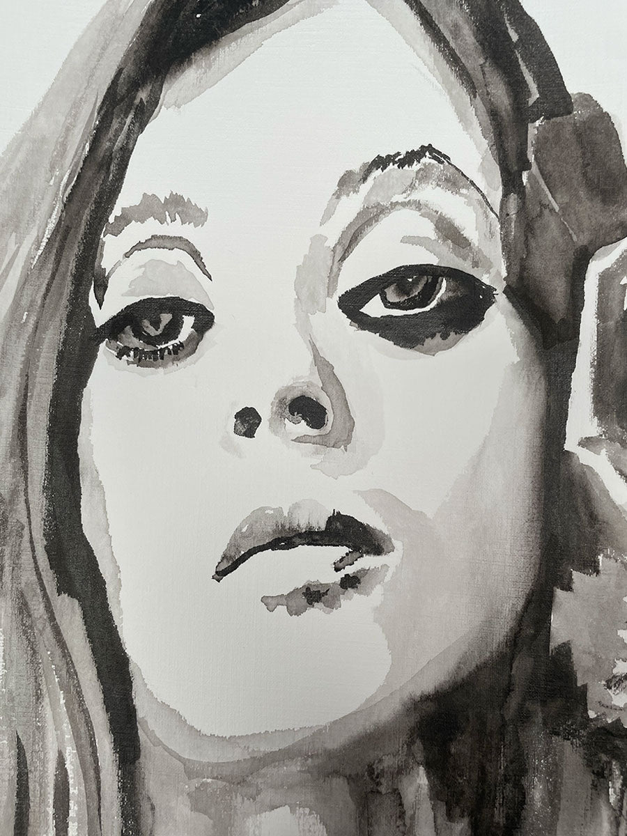 'Lacy' Ink painting on paper