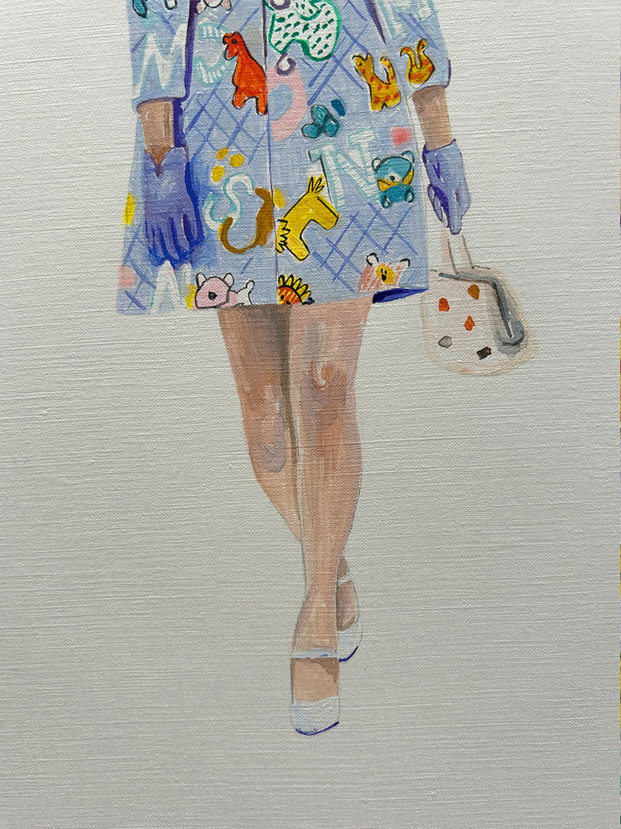 'Moschino AW22' Oil painting on paper