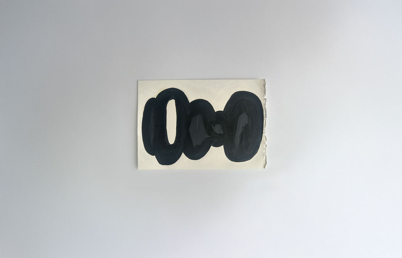 'Rolling Tyres' Oil and acrylic painting on paper