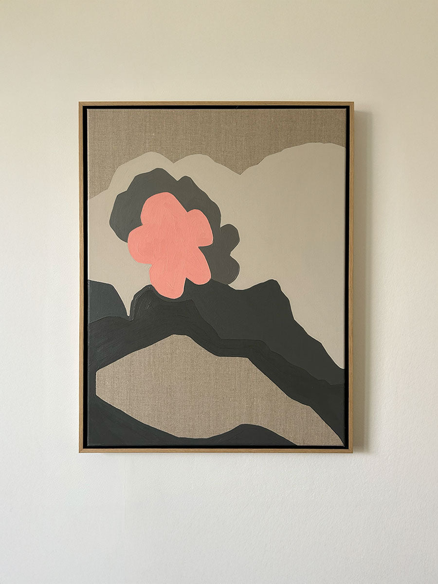 'Salmon Clouds' triptych Oil paintings on linen