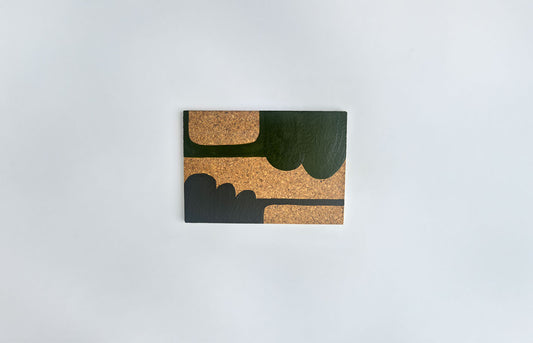 'Tree Bridges' Oil painting on cork